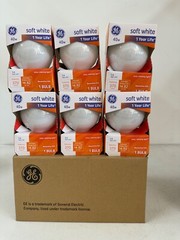 GE 6 Count Soft White 40W Decorative G25 Light Frosted 370L