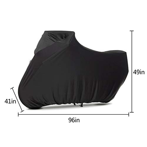 Indoor Motorcycle Cover Stretch Elastic Dustproof 2XL (104x41x49 inches) gallery