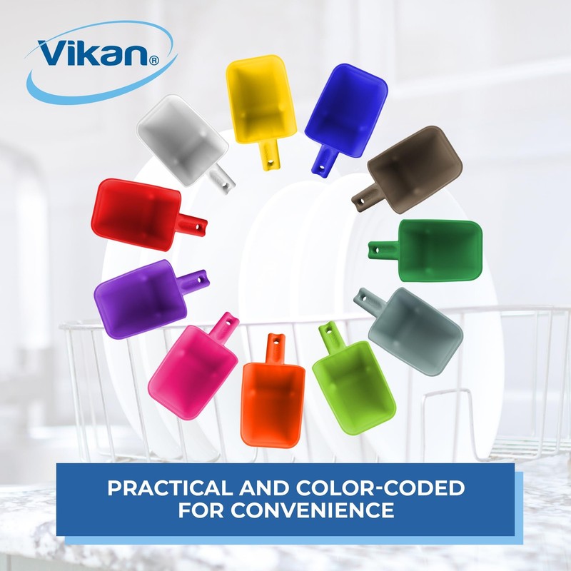 Vikan Remco 63002 Color-Coded Plastic Hand Scoop - BPA-Free Food-Safe Kitchen gallery