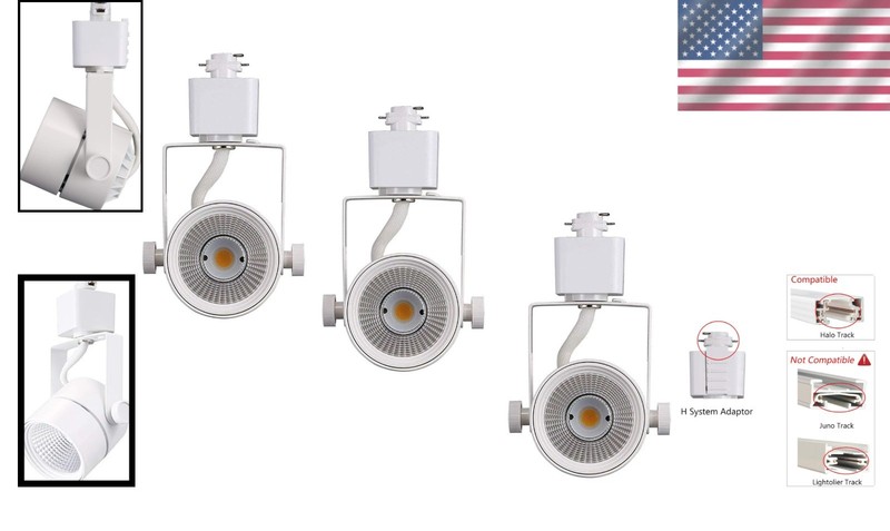 Adjustable Tilt Angle Track Lighting, 3-Pack Halo Type gallery