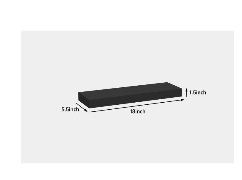 Mainstays Black 18" Wood Floating Shelf gallery