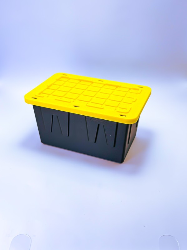 Tiny Heavy-Duty Storage Bins with Lid – Pack of 3 | Stackable Organizer Containe gallery