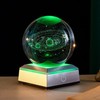 3D Solar System Model Crystal Ball 3.15" Laser Engraved Universe Planets Globe gallery