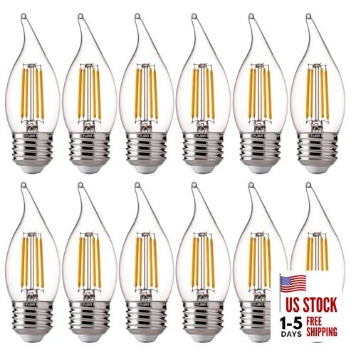 60 Watts Equivalent LED Chandelier Light 12 Count (Pack of 1) 60w Soft White gallery