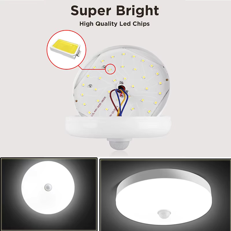 Motion Sensor LED Ceiling Lamps 110V 220V Surface Mounted PIR Light for Living gallery