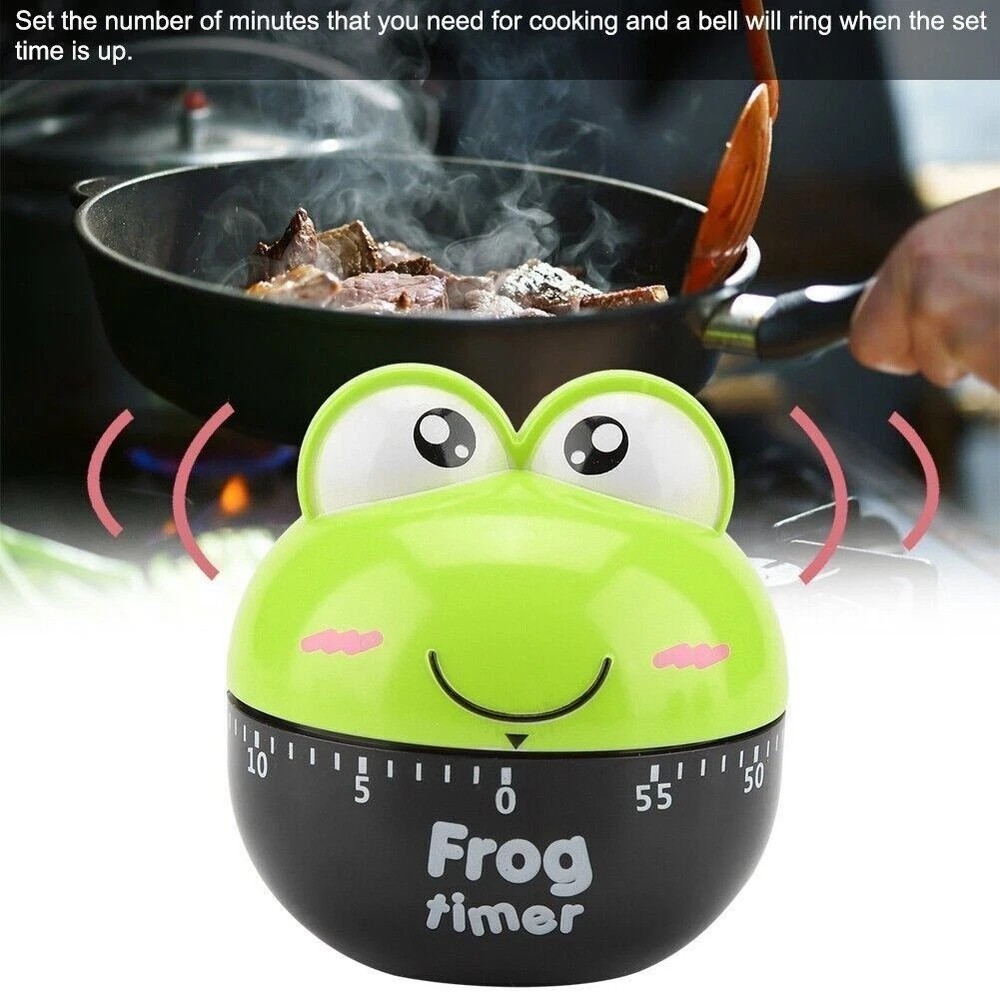 Cartoon Animal Shape Kitchen Timer Mechanical Counters Clock for Cooking Timing