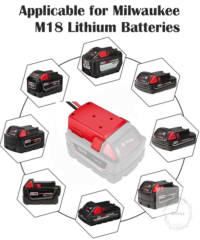 Adapter for Power Wheels Vehicles - for Milwaukee M18 18V Battery Adapter with gallery