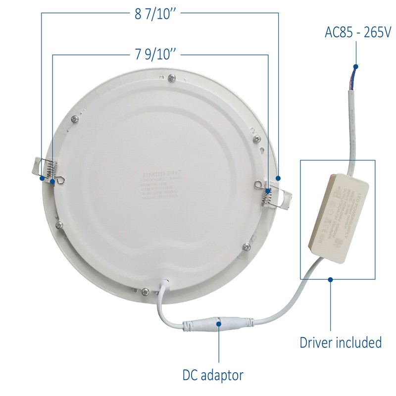 18W 8inch Downlight Ceiling Recessed LED Lighting 10PCS 6000-6500K Cool White gallery