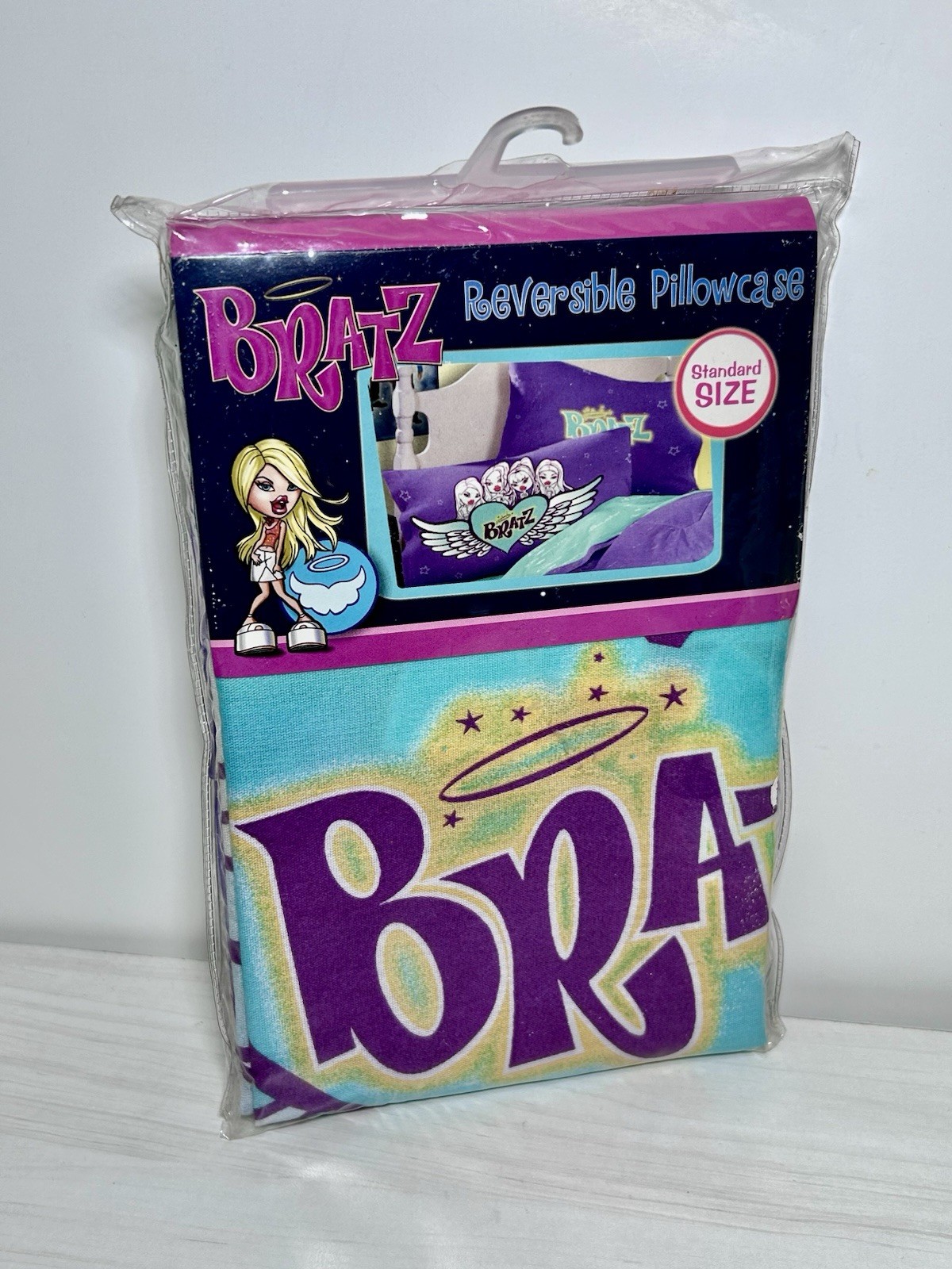 NEW Vintage 2002 BRATZ Pillow Case Reversible Standard Size 20”x 26” RARE gallery