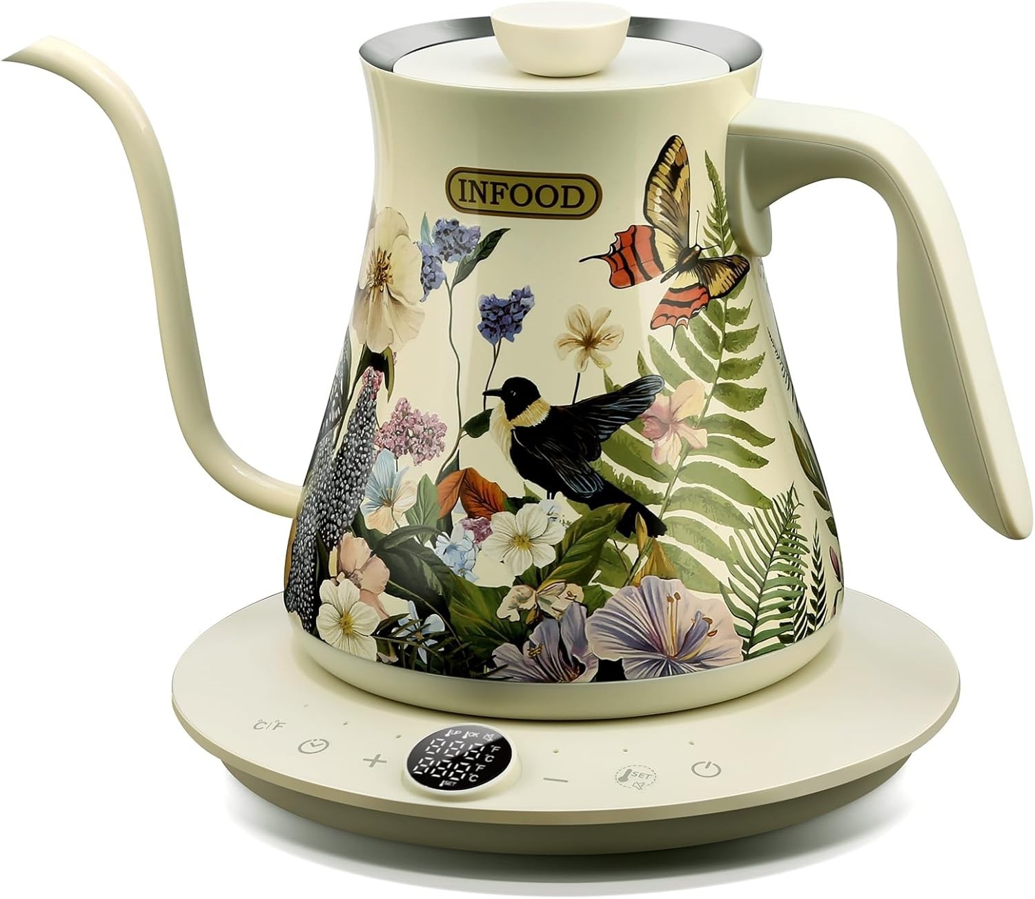 0.8L Gooseneck Electric Kettle, Precise Temperature Control, 1200W,Auto Shut Off gallery