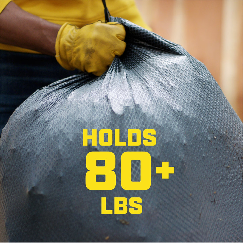Forceflex Heavy Duty Large Drawstring Trash Bags, Hold 80+ Pounds, 30 Gallon, 40 gallery