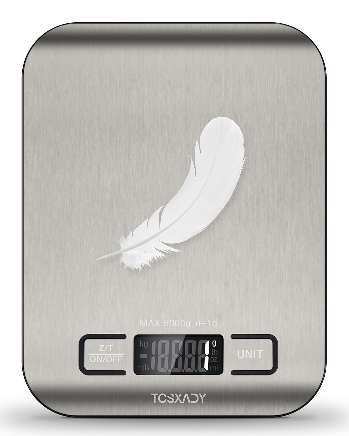 Digital Kitchen Scale 11lb Food Scale Stainless Steel LCD Tare Compact gallery