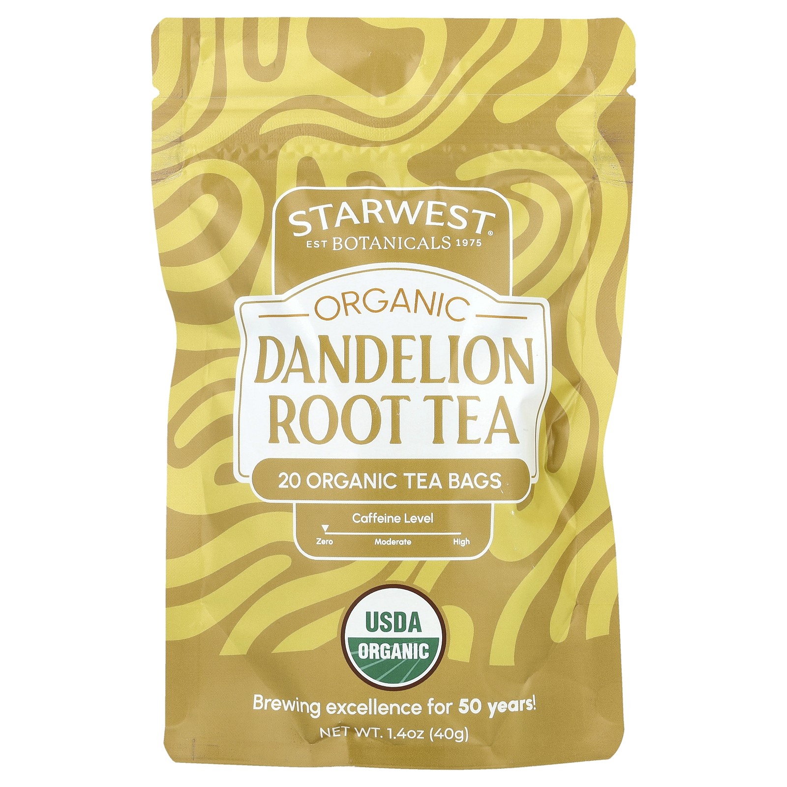 Organic Dandelion Root Tea, 20 Tea Bags, 1.4 oz (40 g) gallery