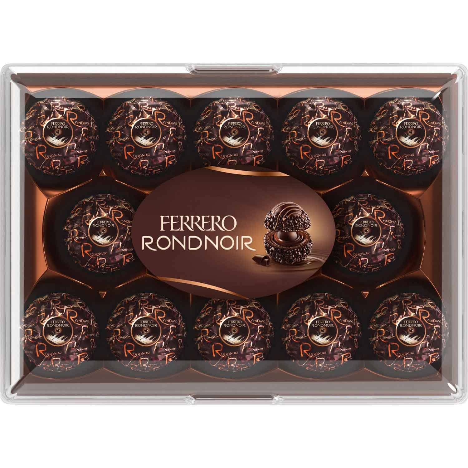 Ferrero RONDNOIR dark chocolate balls with almond -Made in Germany- FREE SHIP gallery