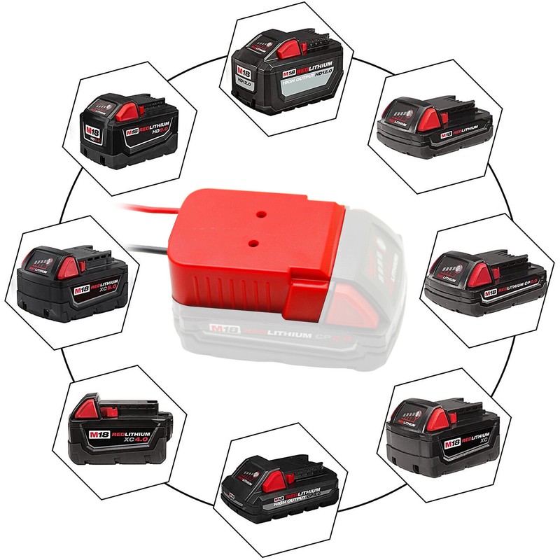 💯4X DIY Power Wheels Adapter Compatible With Milwaukee M18 18V Battery Dock gallery