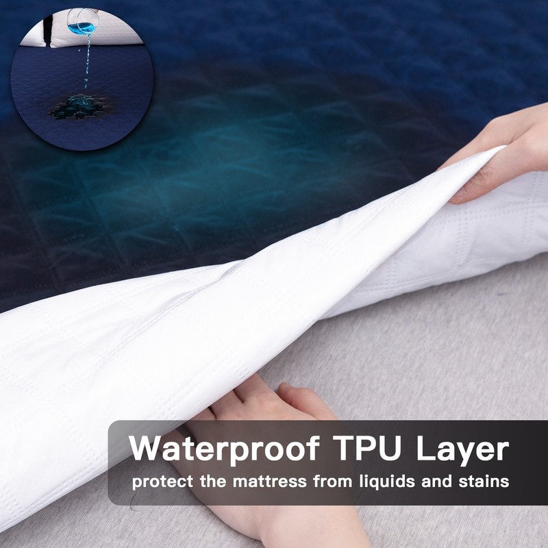 Mattress Protector Twin Full Queen King Quilted Mattress Cover Protector Soft gallery