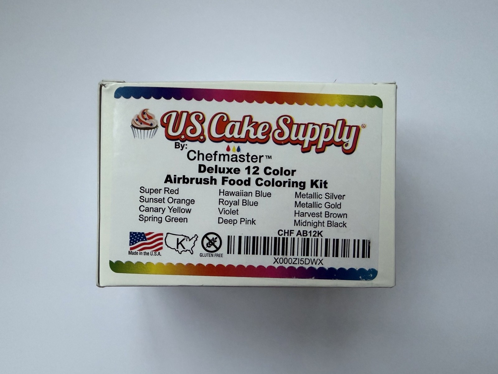 US Cake Supply Chefmaster Delux 12 Color food coloring kit gallery
