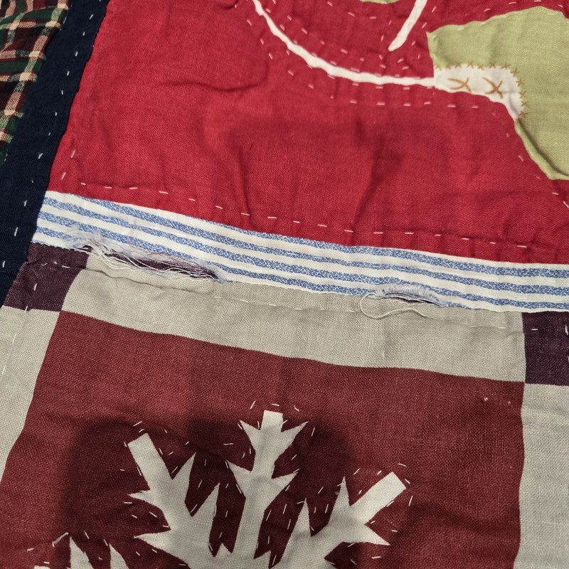 Christmas Quilt Shams x2 Lodge Patchwork * See Details gallery