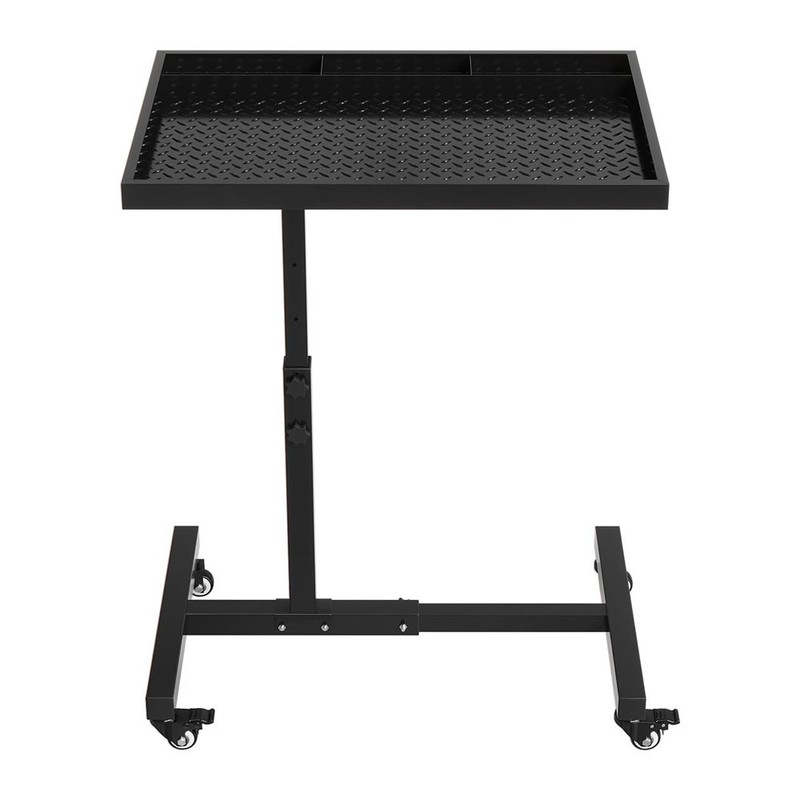 Rolling Work Table ,Adjustable Rolling Tool Tray Cart Garage 220lbs with Wheels gallery