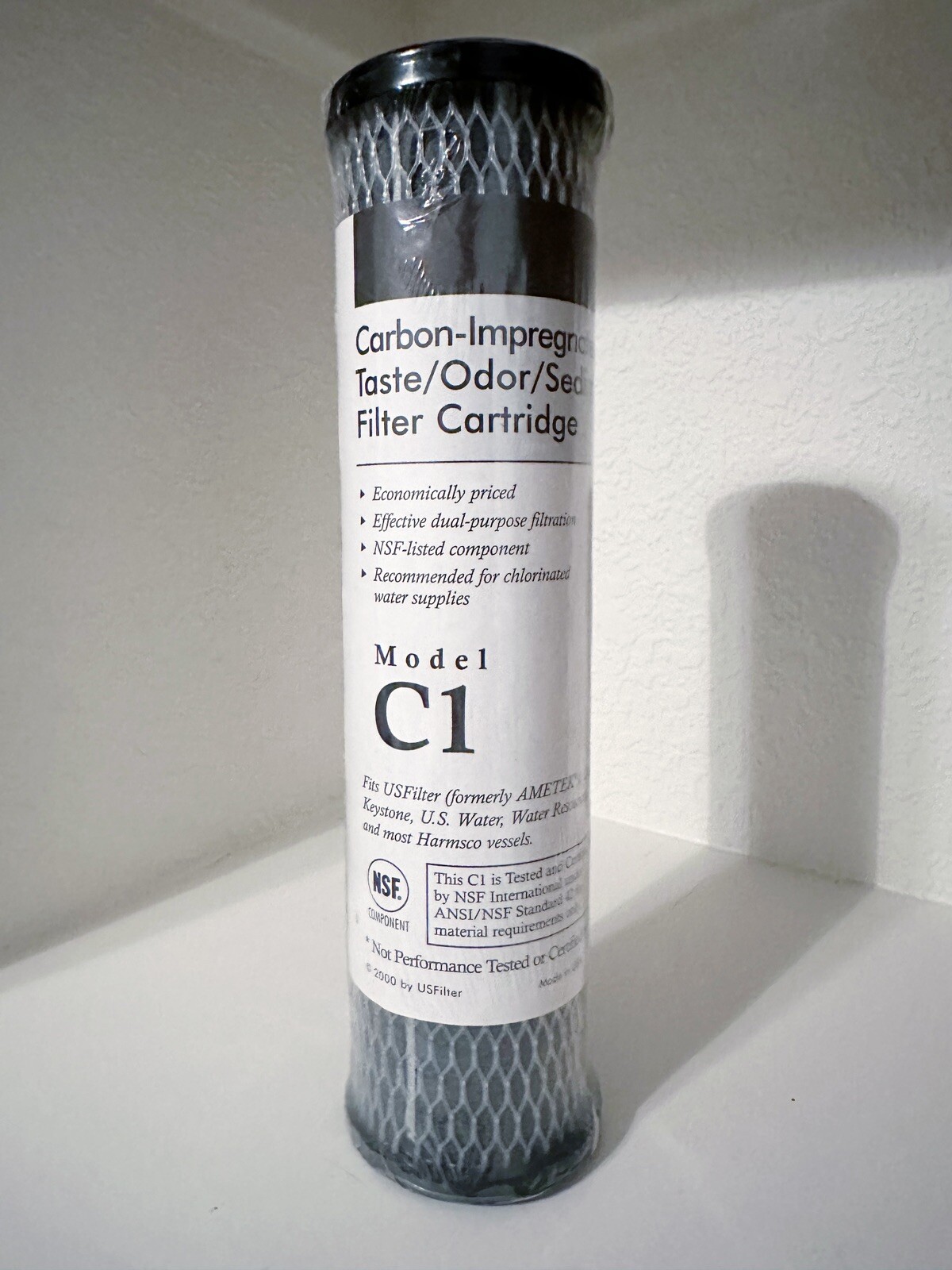 Pentek C1 5 Micron Standard 10 Inch Undersink Carbon Impregnated Water Filter gallery