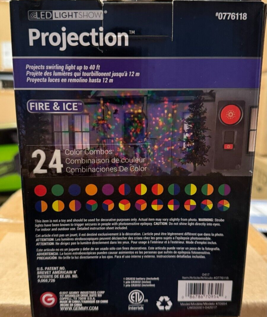 Gemmy Confetti Multi-Function Red/Green/Blue/Yellow/Purple Led Multi-Design gallery