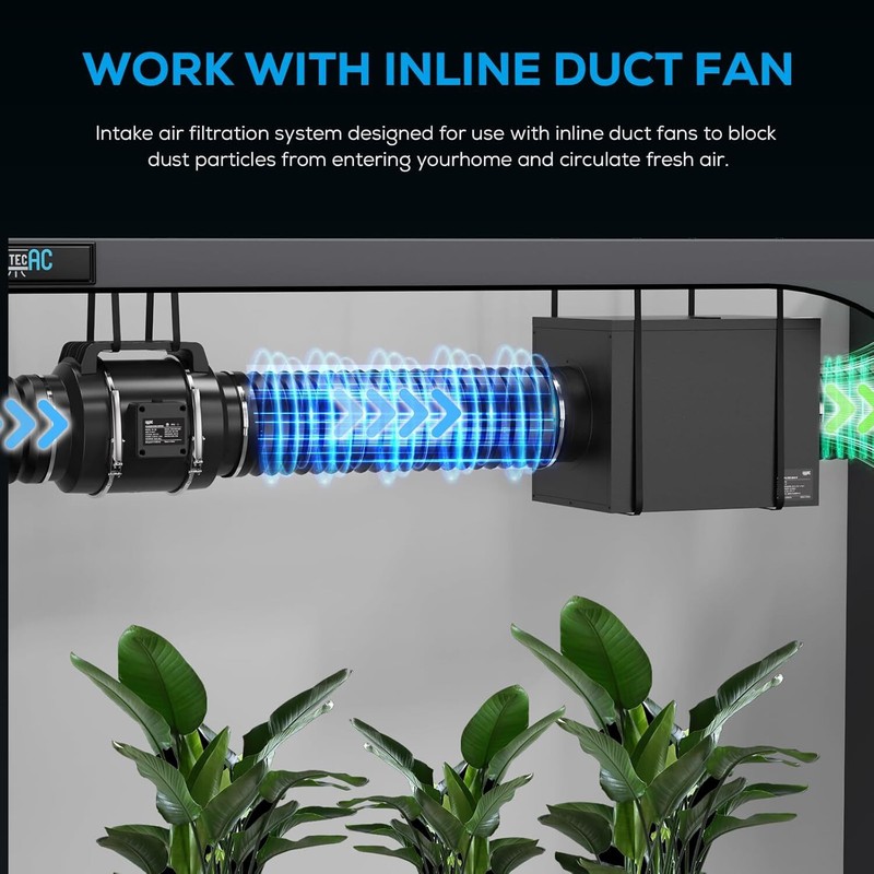 AITECAC 10" Filter Box Efficient Box Fan Filter Duct Filter HVAC Air Filter Box gallery