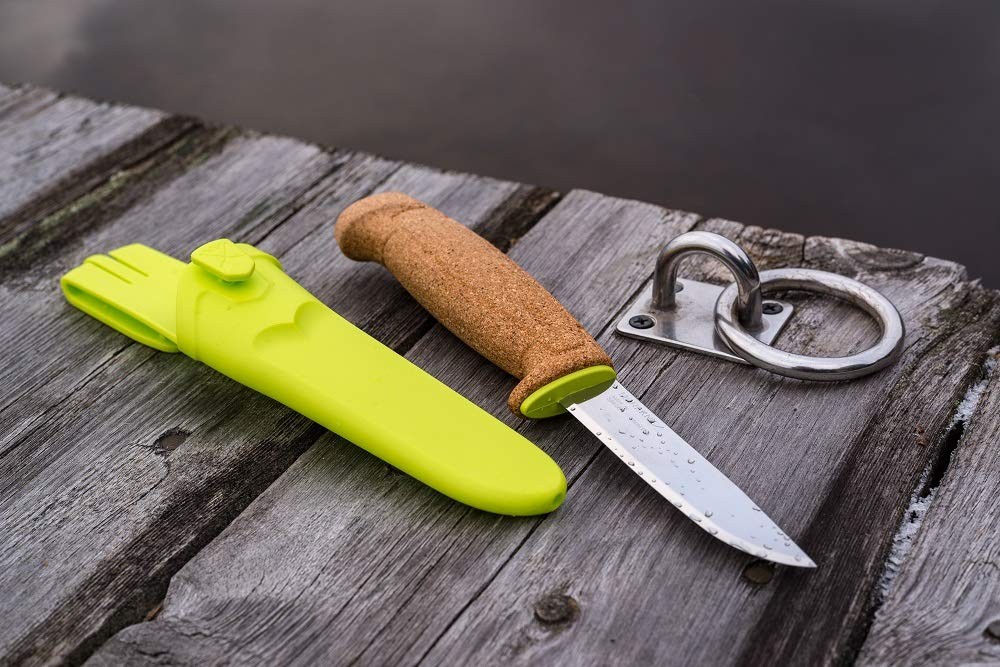 Morakniv Floating Fixed-Blade Fine Edged Stainless Steel Knife Green 13686 NEW gallery