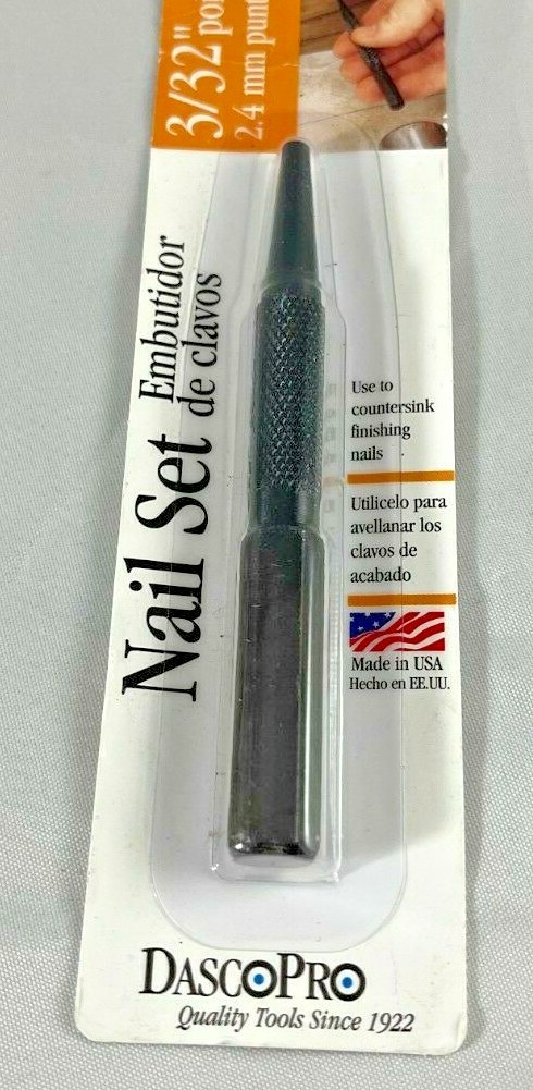 Dasco Pro 3/32 Inch Countersinking Nail Setter Lot of 2 698-0 Made in U.S.A. gallery