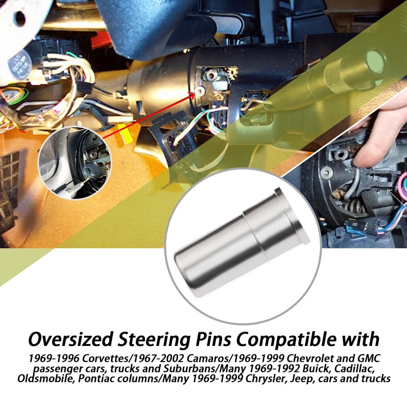 Oversized Steering Pins,Tilt Steering Column Compatible with 1969-1996 gallery