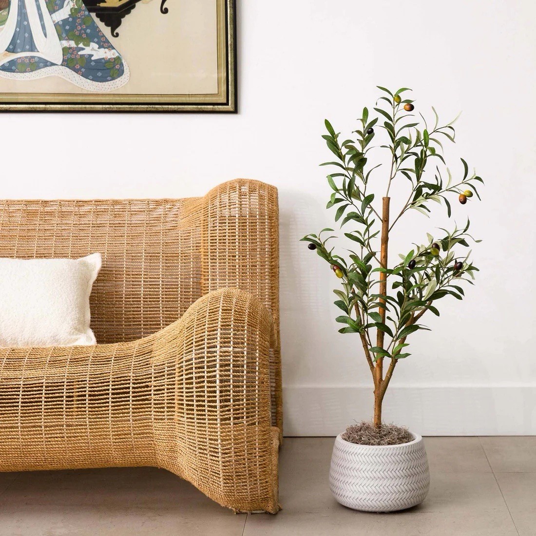 3’ Artificial Olive Tree Home Decor gallery