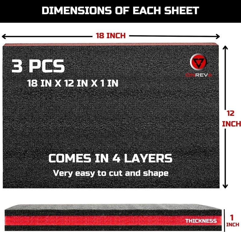 Tool Box Foam Inserts for Cases Polyethylene Foam Sheets Toolbox Foam Organizer gallery