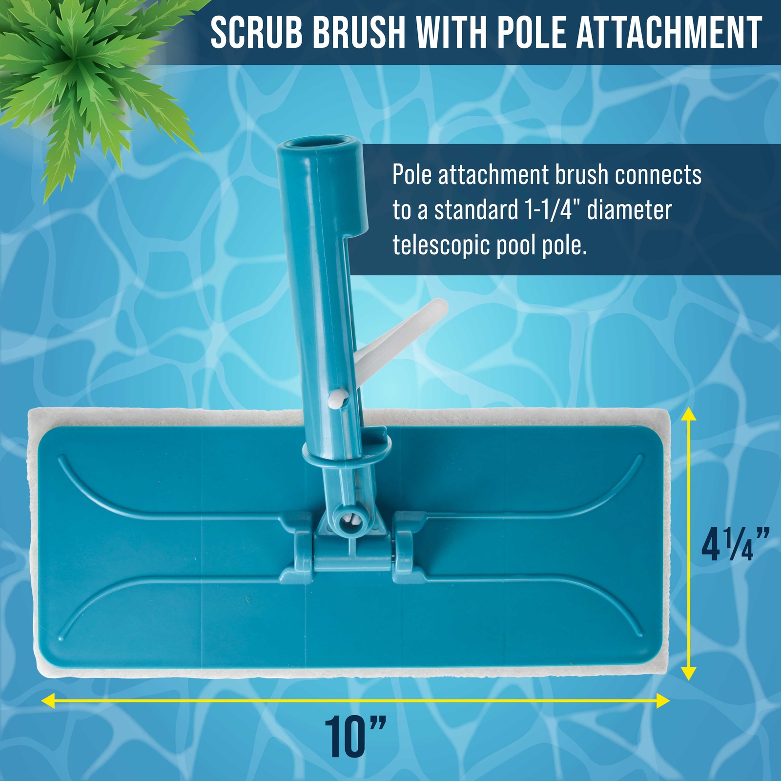 U.S. Pool Supply Hand-Held and Pool Pole Attachment Scrub Brushes, Scouring Pads gallery