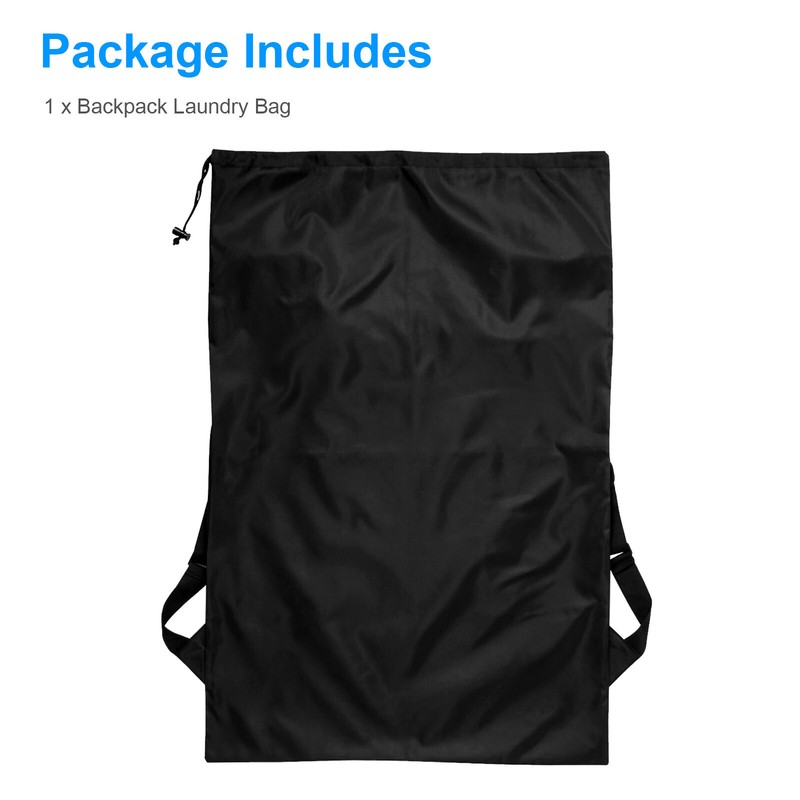 Extra Large Laundry Bag Backpack Heavy Duty Washing Clothes Drawstring 61x92 CM gallery