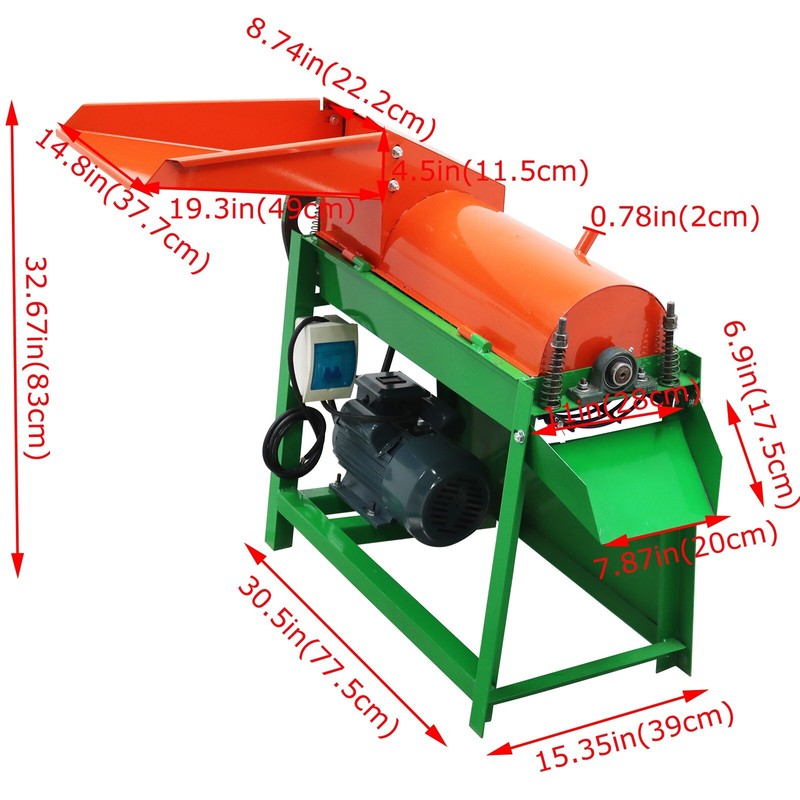 Green Walnut Peeling&Cleaning Machine Green Walnut Sheller Peeler 220V 1000KG/H gallery