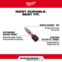 Milwaukee Shockwave Impact Driver Bits All Sizes SHIPS NOW!