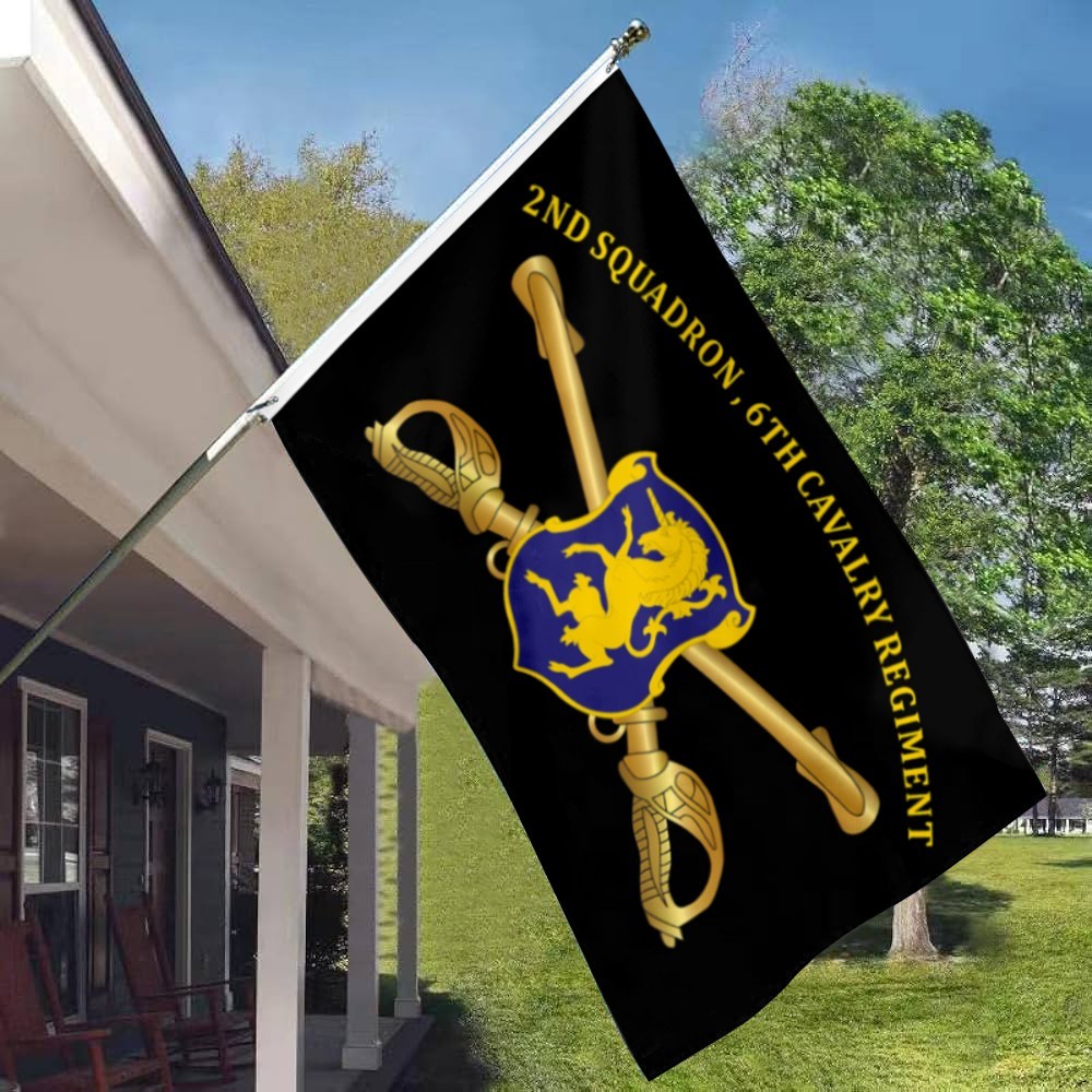 2nd Squadron, 6th Cavalry Regiment US Army Flag 3x5Feet with Brass Grommets gallery