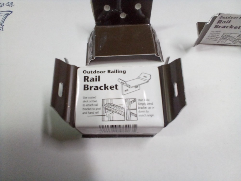 Aluminum railing bracket Bracket can be bent to match angle Use indoor or out.
