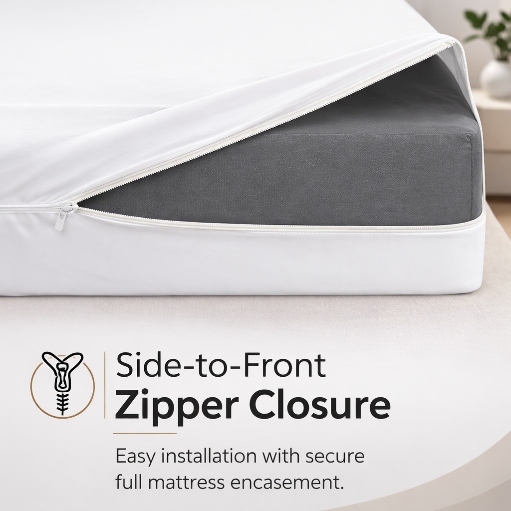 Zippered Mattress Encasement Waterproof Protector Hypoallergenic Mattress Cover gallery