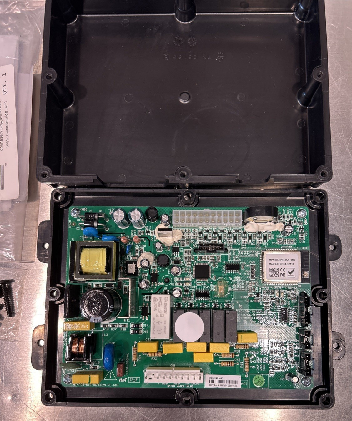 80-55398-05 Used U-Line OEM Main Control Board. PLEASE SEE DESCRIPTION & PICS. gallery