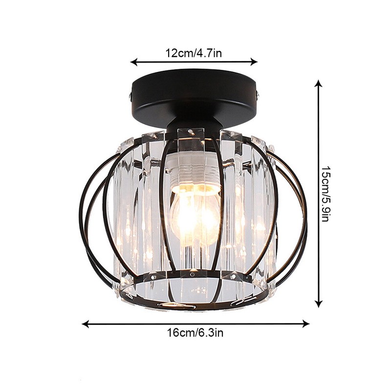 Flush Mount Ceiling Light Iron Chandelier E27 Porch Hallway Pendant Lamp Fixture gallery