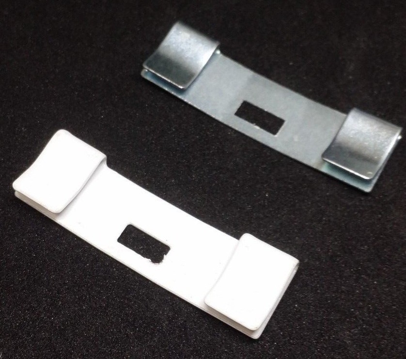 Vertical Blind Slat Clips Saver DIY Fix Repair Curved Zinc/ White Finish Vane gallery