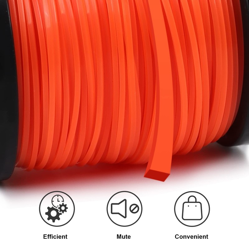 String Trimmer Line Square Orange Heavy Duty Weed Eater String Premium Nylon U gallery