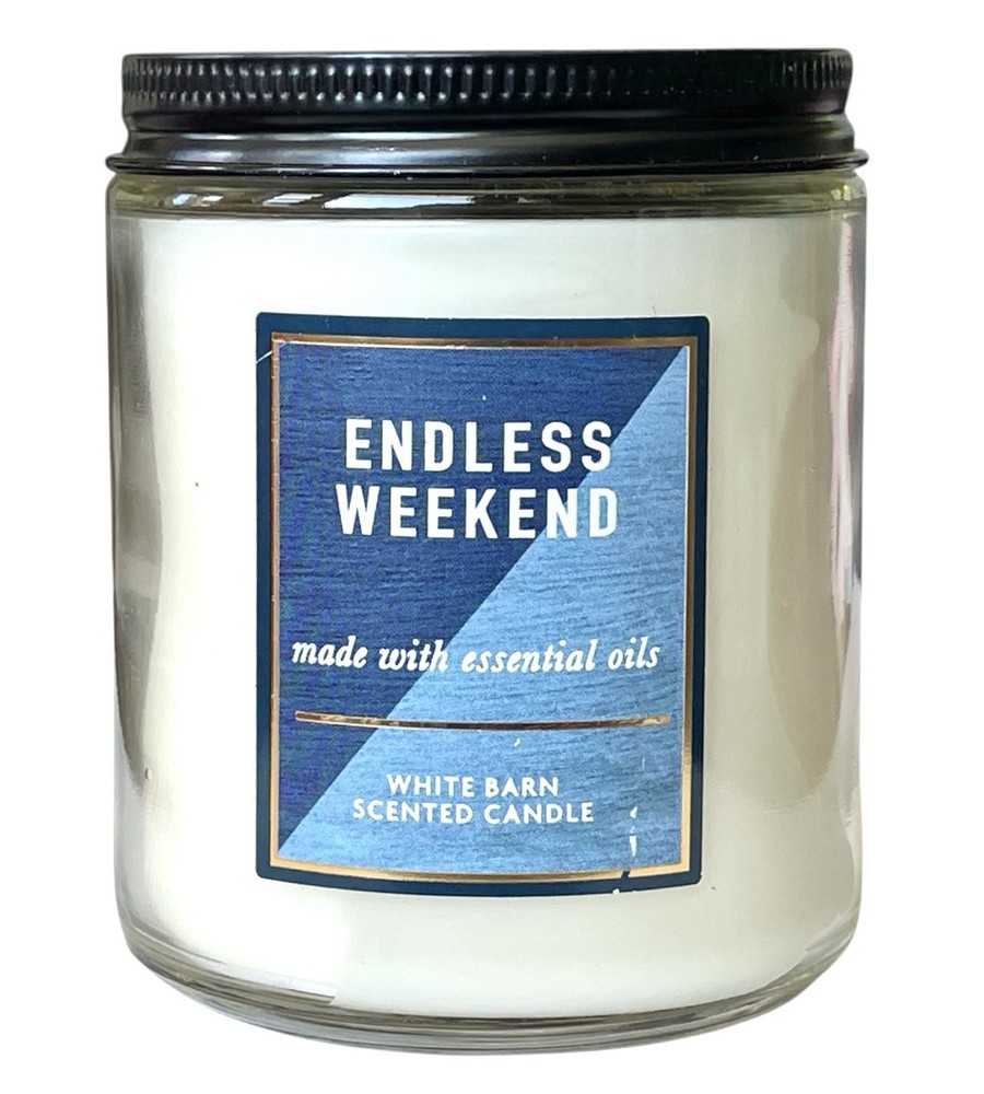 Bath & Body Works ENDLESS WEEKEND Single Wick Candle w/ Essential Oils 7 oz