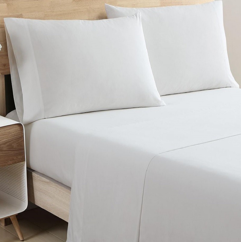 4 Piece Sheet Set Solid White 600 TC Egyptian Cotton Elasticised Deep Pocket
