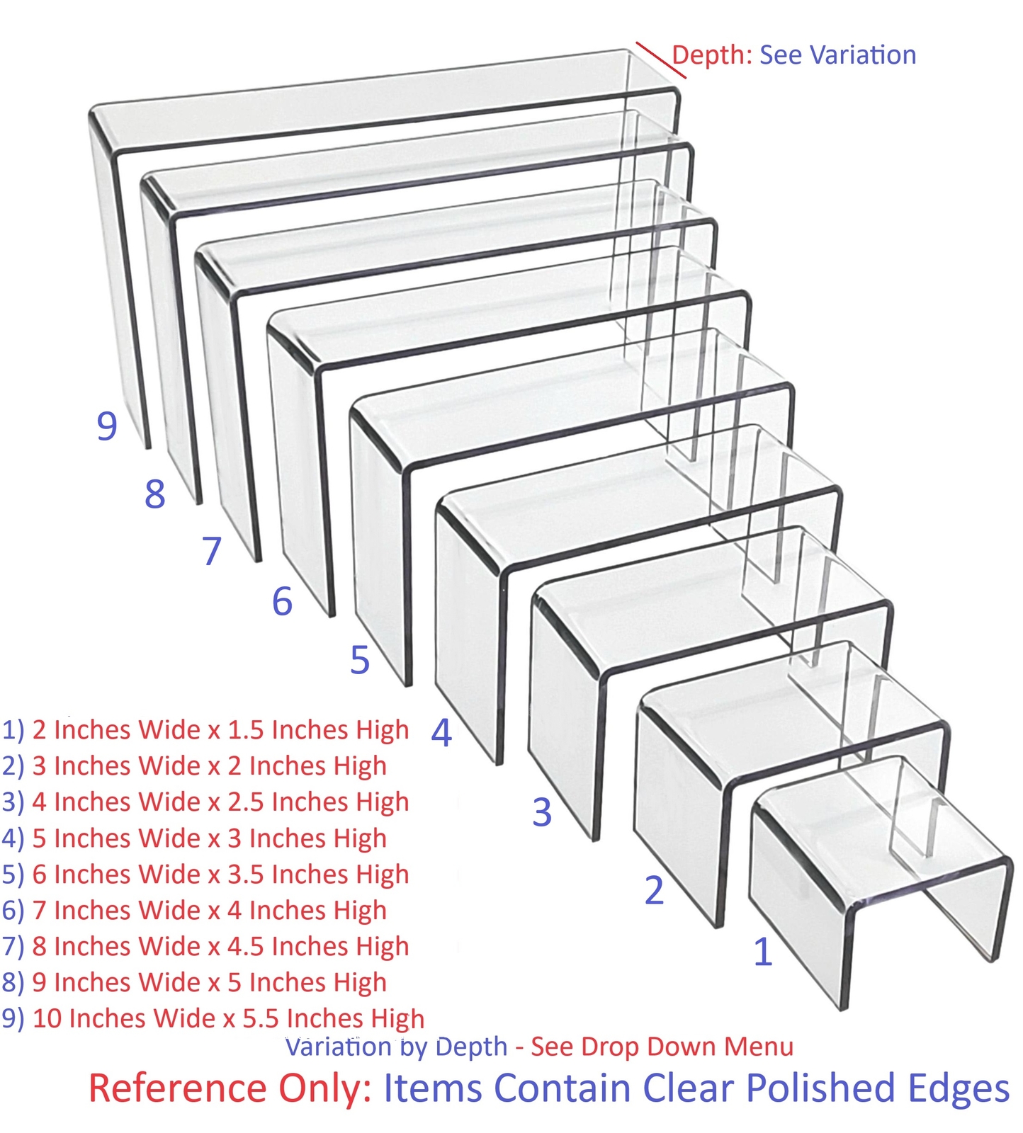 T'z Tagz New Clear Acrylic Risers Showcase Display Stands Collectable Organizers gallery