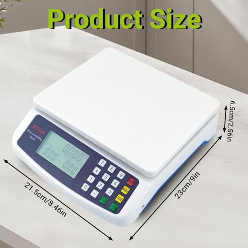 Large Digital Kitchen Scale, 30kg/66lb Commercial Food Scale with Price gallery