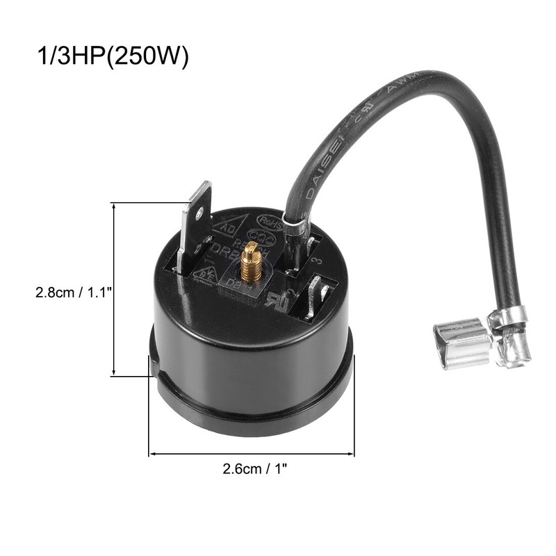 Refrigerator Thermal Overload Protector 1/3HP 250W Compressor with Cover gallery