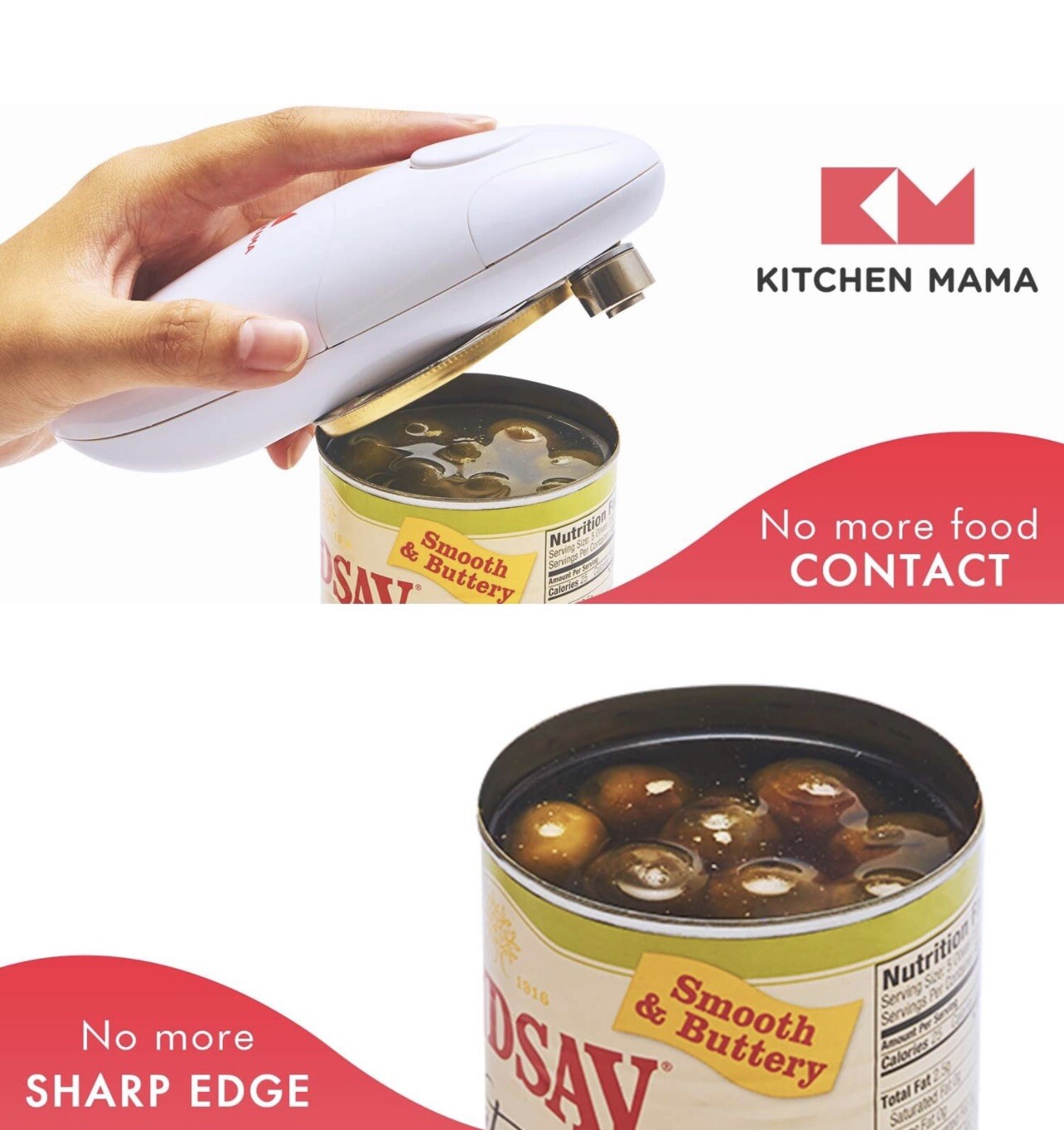 Kitchen Mama CO1100-R Electric Can Opener gallery