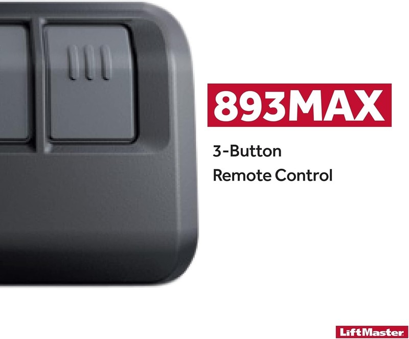 LiftMaster 893Max Security+ 2.0 3-Button Door Operator Remote Control with Visor gallery