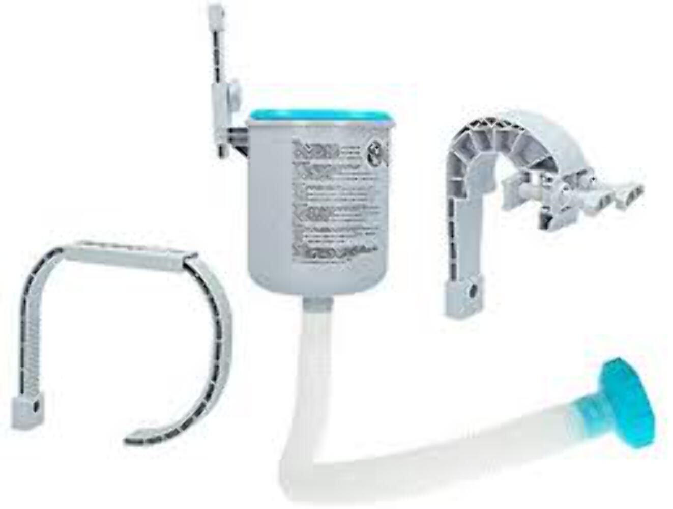 Intex Deluxe Wall-Mounted Swimming Pool Surface Automatic Clean Skimmer (2 Pack) gallery